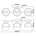 Sieninis šviestuvas Hollis E14 3x40W IP44 HK-HOLLIS3-C-BK-BATH 